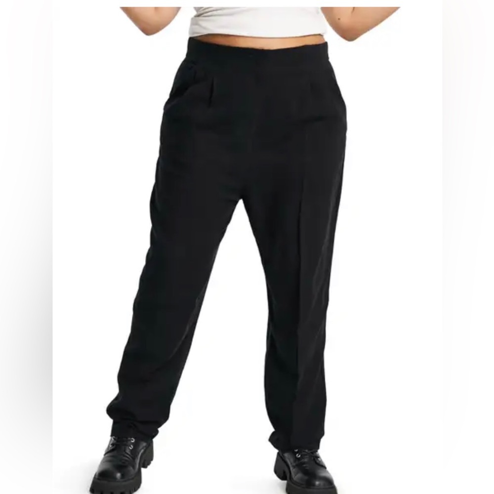 ASOScurve black trousers, size 18W. Black pants